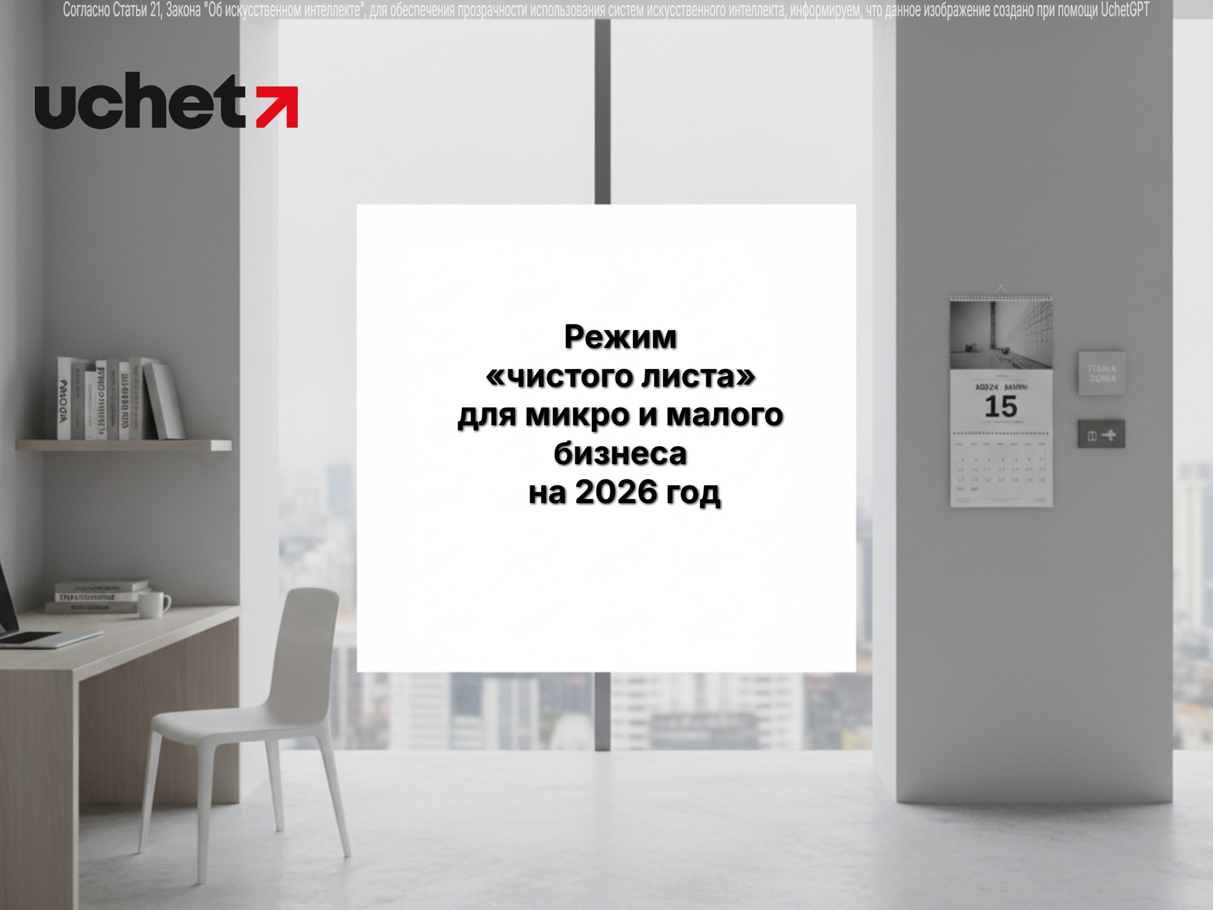 Режим «чистого листа» для микро и малого бизнеса на 2026 год
