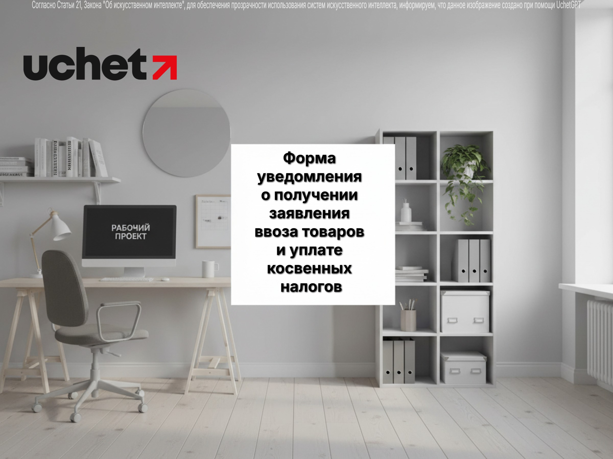 Утверждена форма уведомления о получении заявления о ввозе товаров и уплате косвенных налогов