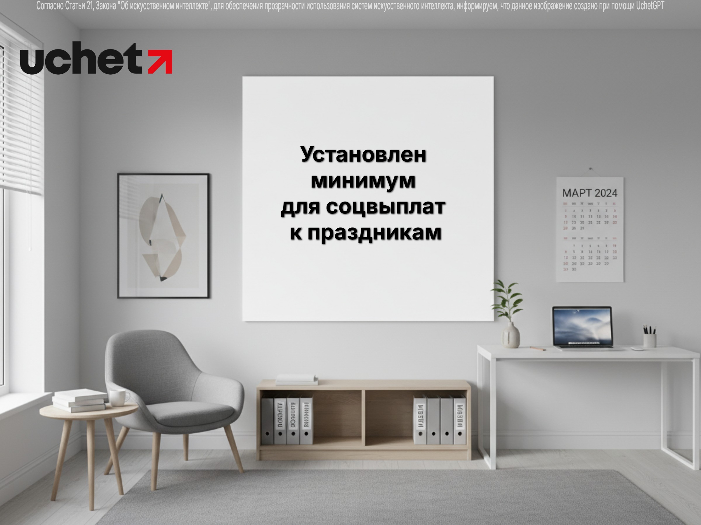 Установлен минимум для соцвыплат к праздникам
