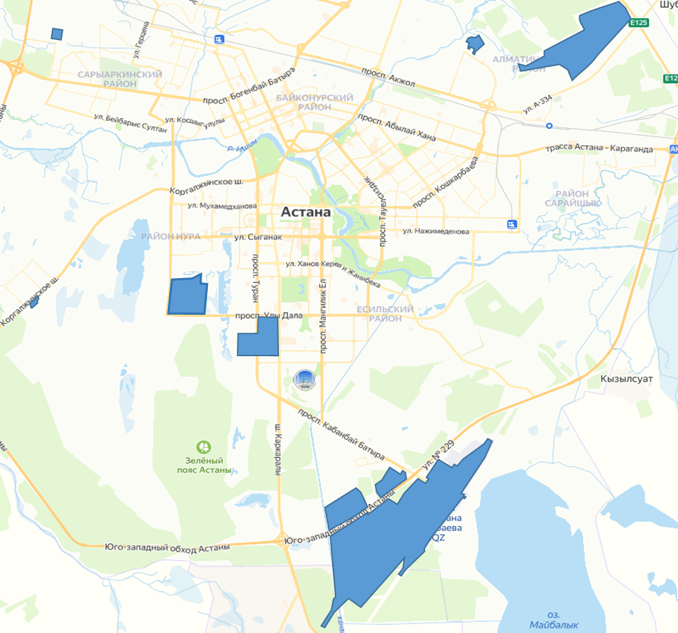 План границ специальной экономической зоны «Астана – Технополис».png